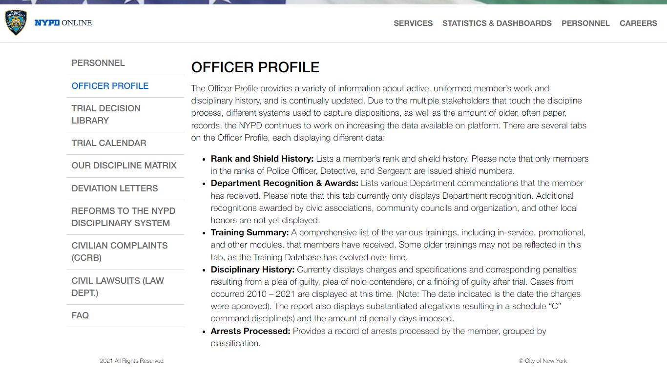 NYPD ONLINE